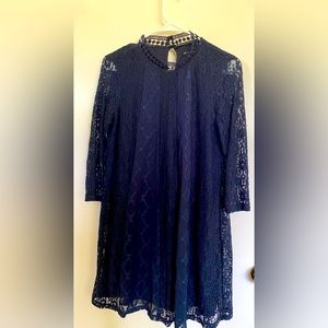 Blue Laced mini dress from Nordstroms